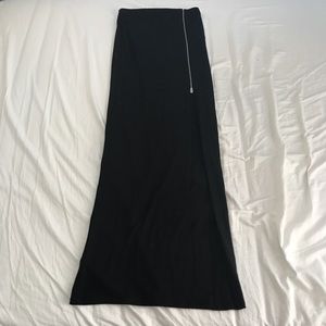 Topshop Zip Maxi Skirt with Leg Slit